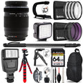 Flash 75-300mm + Olympus Lens- Monopad Accessory ED M.Zuiko + Slave 64GB Bundle Kit Digital II - Video f/4.8-6.7