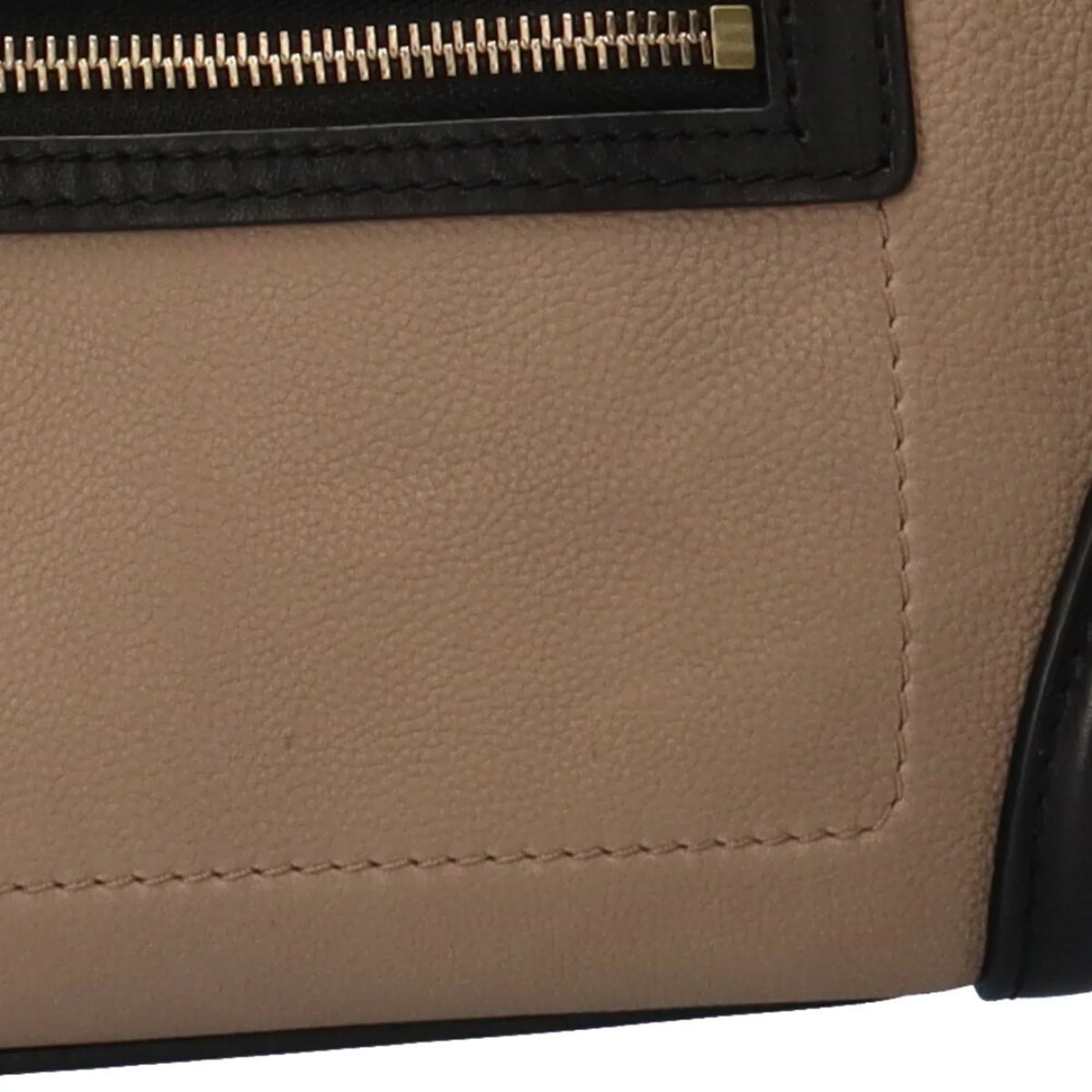 Pre-Owned Ladies Shopper Handbag Celine Leather Beige Luggage Micro (Good)