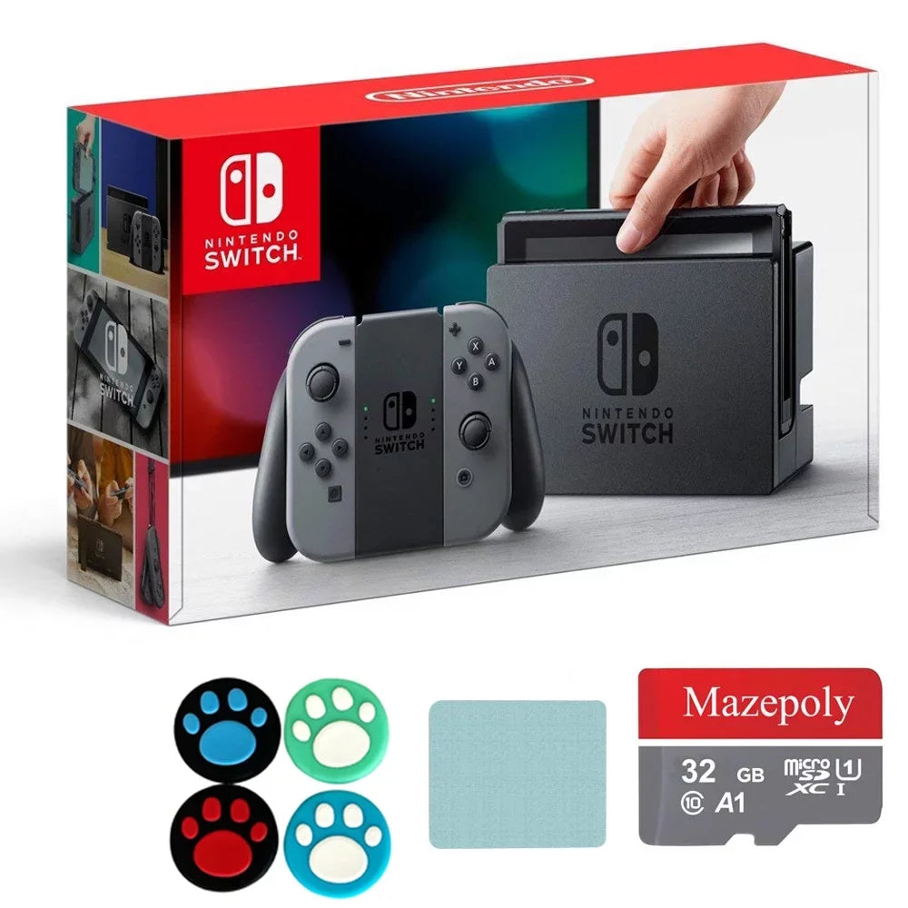 Console 32GB Accessories Switch Nintendo Joy-Con Mazepoly Gray with