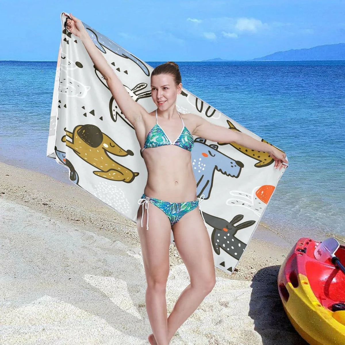 Towels for Compact Scandinavian Swimming Trendy Oversized Super Towel Quick Lightweight Dry Holiday（26） - Bestwell Beach Travel - Camping Towel Absorbent Dogs