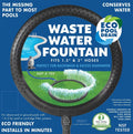 & Waste #400 1.5" with Backwash Water Swimming Pool Cartridge Hose for Fountain Sand Pools Filtered Kit Hose