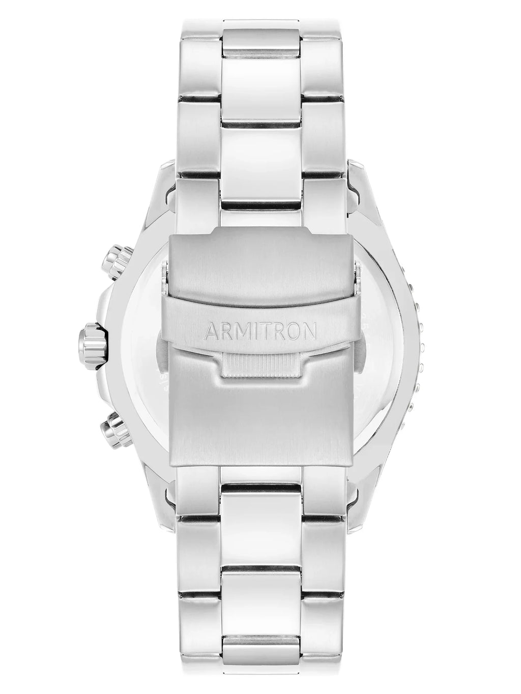 Round And Black With Men's Watch Armitron Dial Red