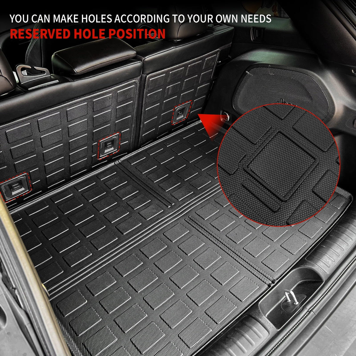 Compatible Accessories (Trunk Trunk Liner 2019-2023 Cover with Floor Weather Mat+Backrest TPE Mats+Floor Seat Cherokee All Mat Mats) Back Protector Cargo Cherokee Jeep Mats 2022