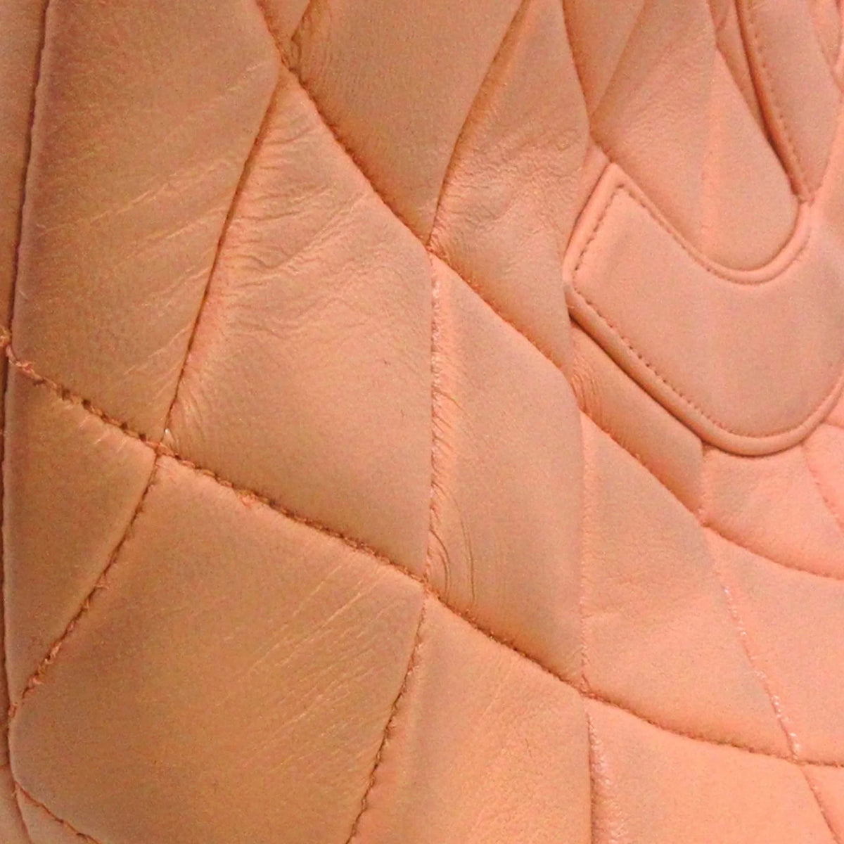 Authenticated (Good) Lambskin Orange Pre-Owned Tote Bag Women Leather Chanel Medallion Tote