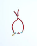 Adult Fabrizio Turquoise and with Capri Females Murano Adjustable Design By Eye Red for in Bracelet Cross Charm