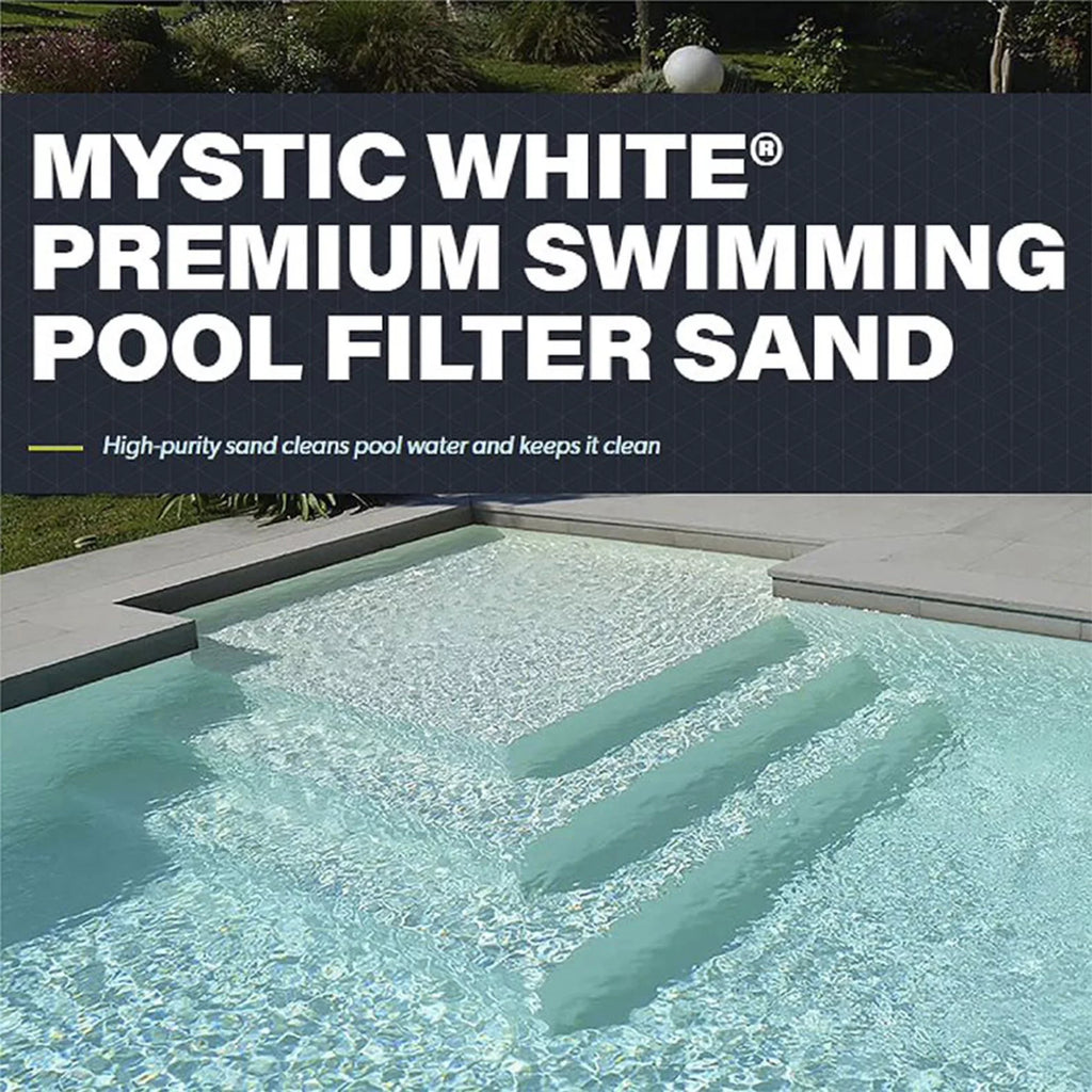 Pool U.S. (2 II Silica Pack) White Sand, Filter Swimming White 50lbs Mystic
