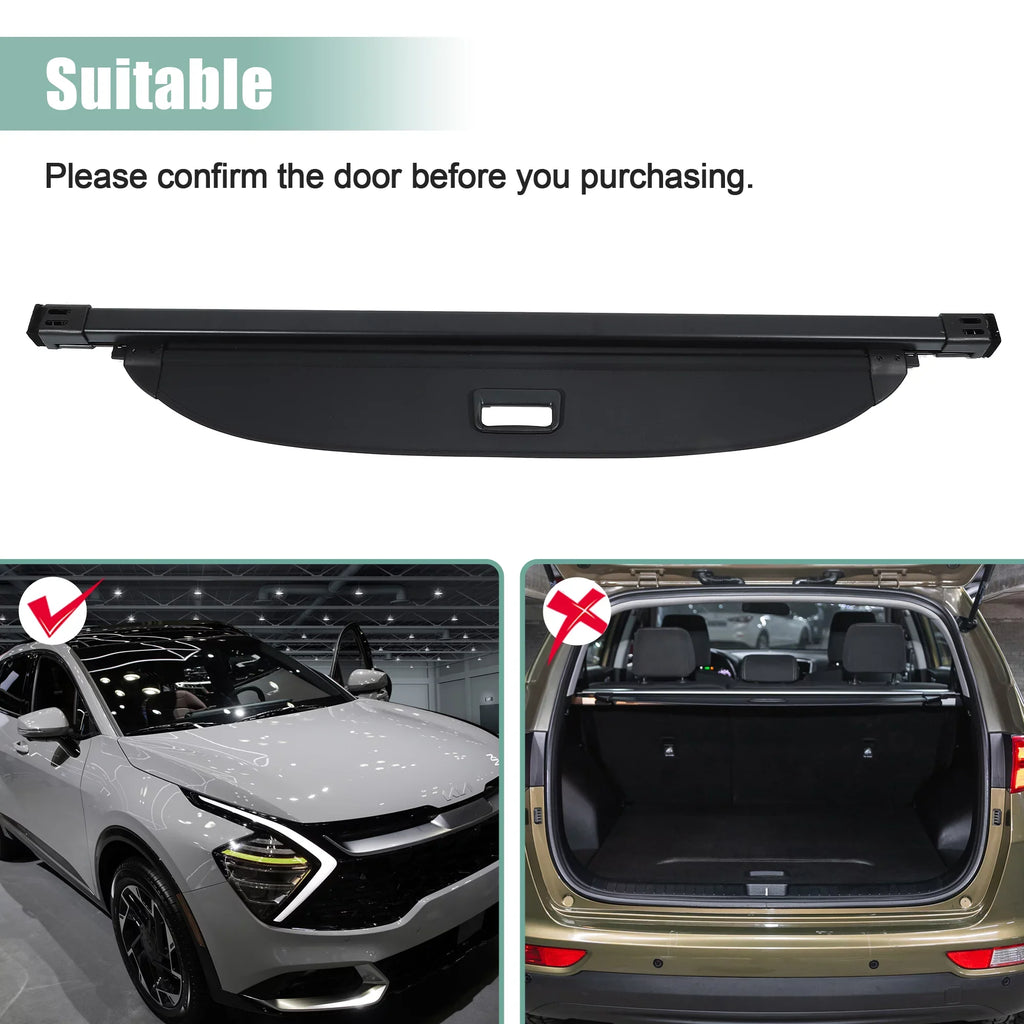Set Kia Cargo Rear Bargains Sportage for 1 Security 2023 Privacy Cover Cover Retractable Unique Cover Luggage Trunk