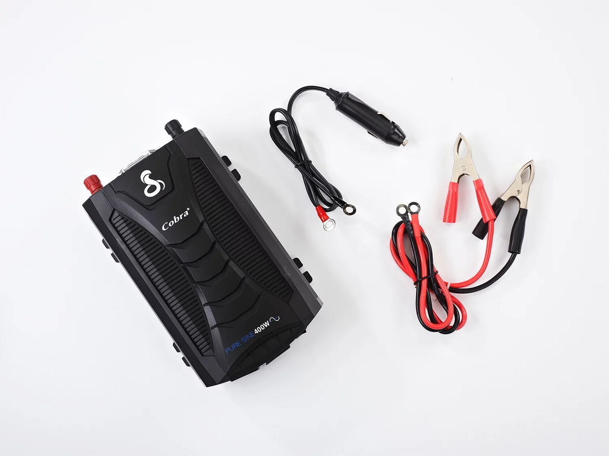 PURE SINE Inverter Charge USB Fast 400W 400-Watt with PURE SINE - Cobra Power