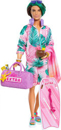 Fly with Doll Extra Barbie Fashion, Beach Ken Travel