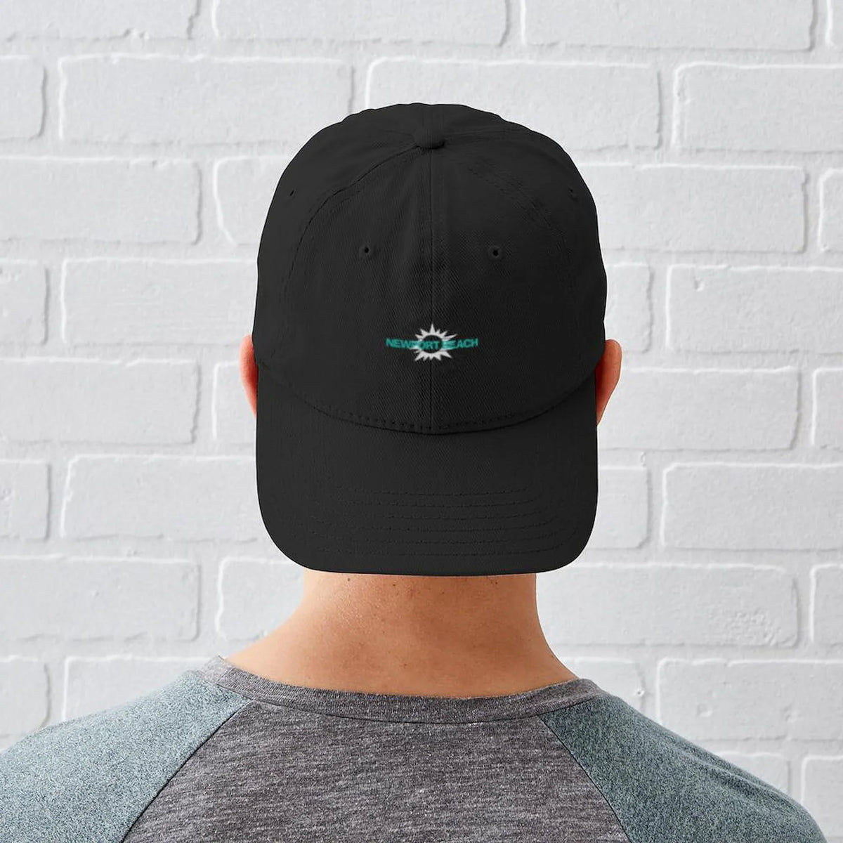 Hat Cotton Cap Newport Baseball Black Printed - - Canvas CafePress California Black Adjustable Beach