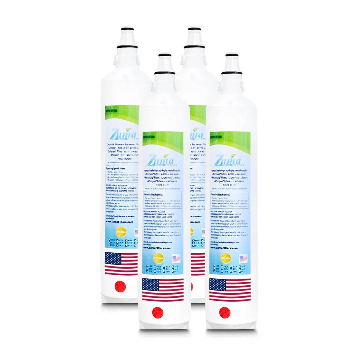 , , ZWFZ1-RF750 Compatible 648PROG Subzero® Water Brand Filters U.S.A. ZUMA , with Made - 4 - Pack in Model #
