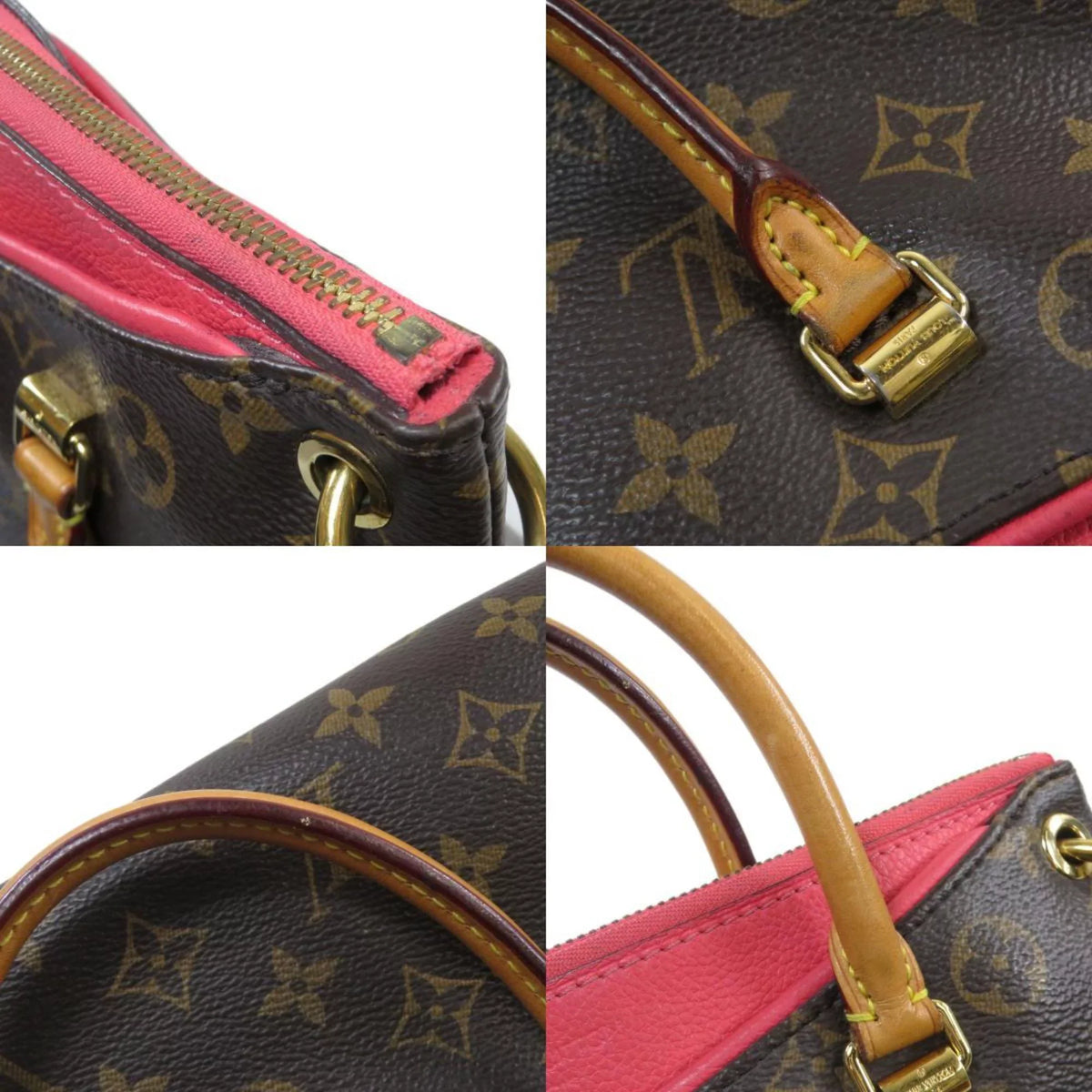 Canvas (Good) Pre-Owned Vuitton Louis Pallas Monogram Ladies M41734 BB Handbag