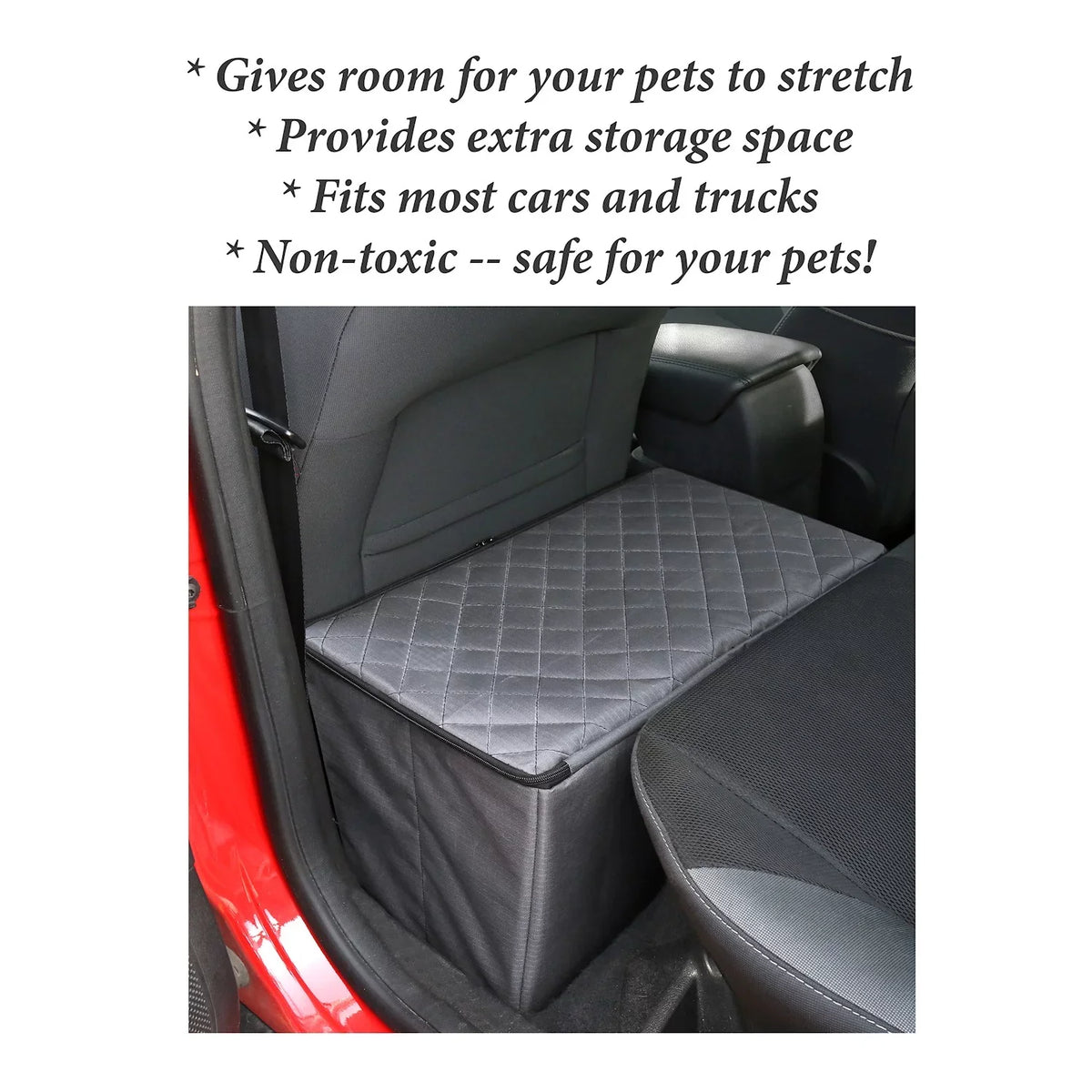 Comfortable Safer MSR Seat More Storage Black Platform Seat Back Imports Back Extender Dog and Car