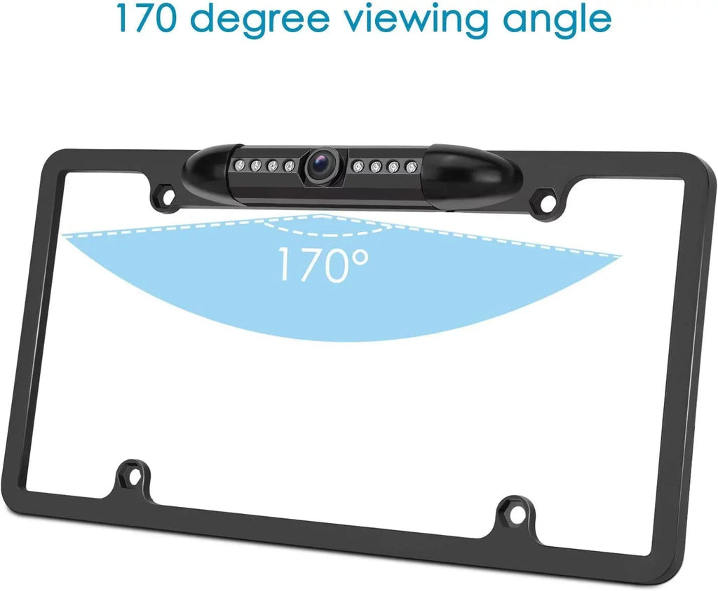 KWV140BT Camera Plate JVC for License Rearview Frame KW-V140BT Backup Black