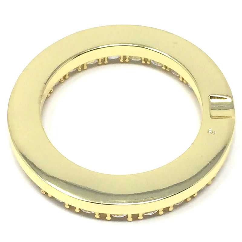 Insert Watch 14K Gold Custom Case Stainless Rolex Bezel Yellow Diamonds Steel Solid 32mm Simulated Finish Cover