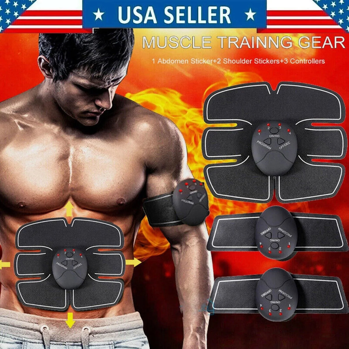 Burner Electric Toner Machine Belt Binder Muscle Gym Fitness Fat ABS Toning