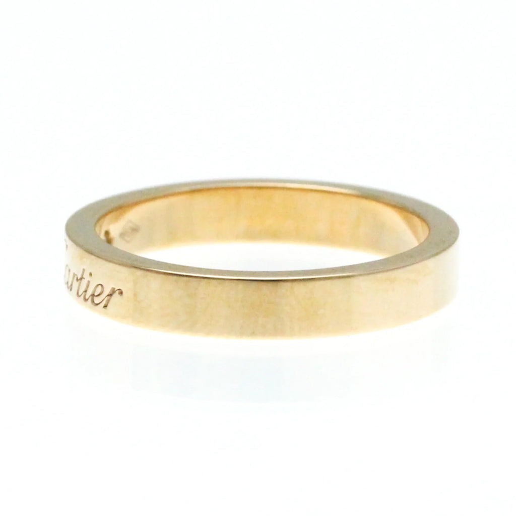 Pink Ring Gold Cartier Gold (18K) Ring Diamond Pink Band Engraved (Good) Fashion Pre-Owned