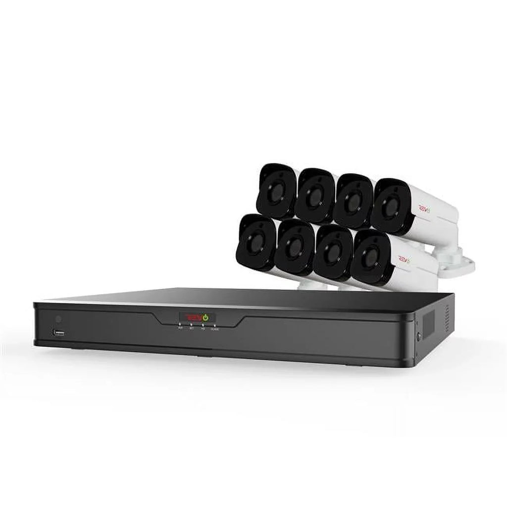 x NVR Revo Channel System Cameras 16 3TB America with 4 HD 8 Surveillance RU162B8G-3T Ultra Megapixel