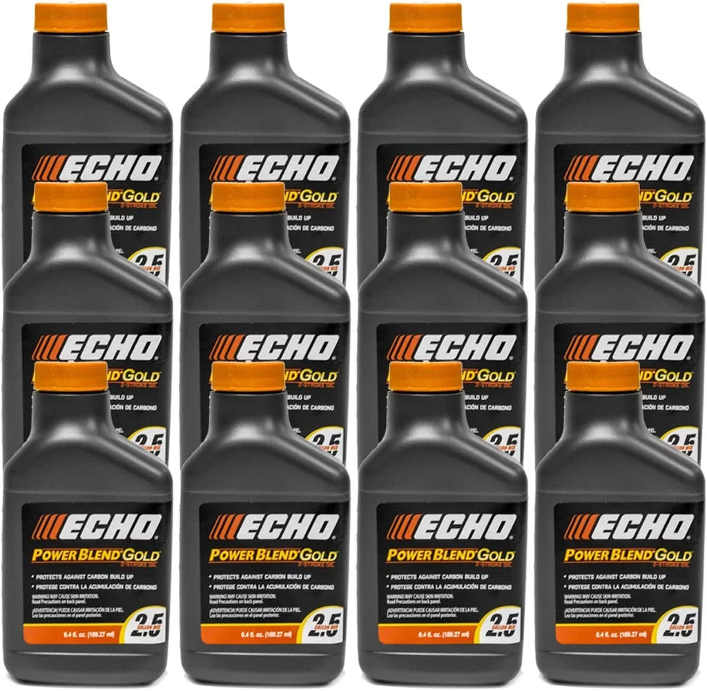 for 50:1 Gallons oz 2-Stroke 6.4 12 Gold of Echo Bottle Oil Pack 6450025S-12PK Mix PowerBlend 2.5 Engine