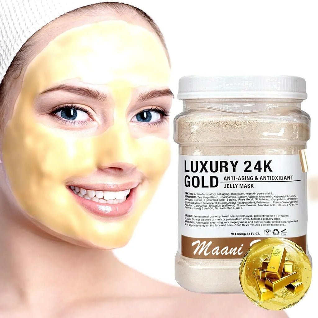 Peel Professional Mask, Natural Mask Gel for SkinCare, GOLD) Off Care Masks Fl & 23 DIY Powder Facial Oz Facial Mask, Hydrating Peel (2K Jelly Off Face Moisturizing Skin hydrojelly