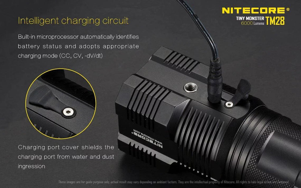 Pack: P12 the can or and home Searchlight be go Outdoor TM28 Recharged Value New Flashlight -Both Nitecore on at