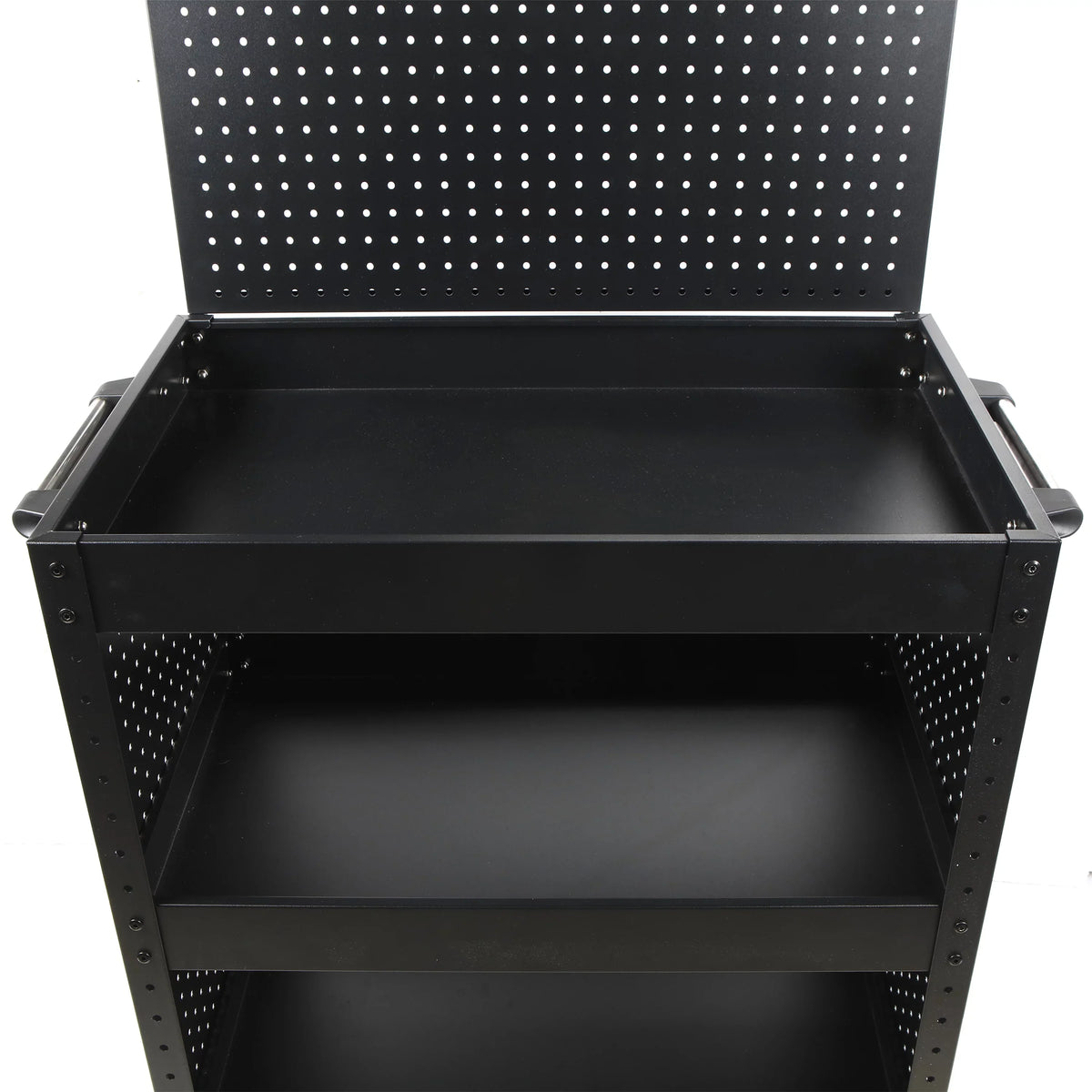Service Cart Storage, Utility Pegboard WORKPRO Rolling Steel Cart Tool with