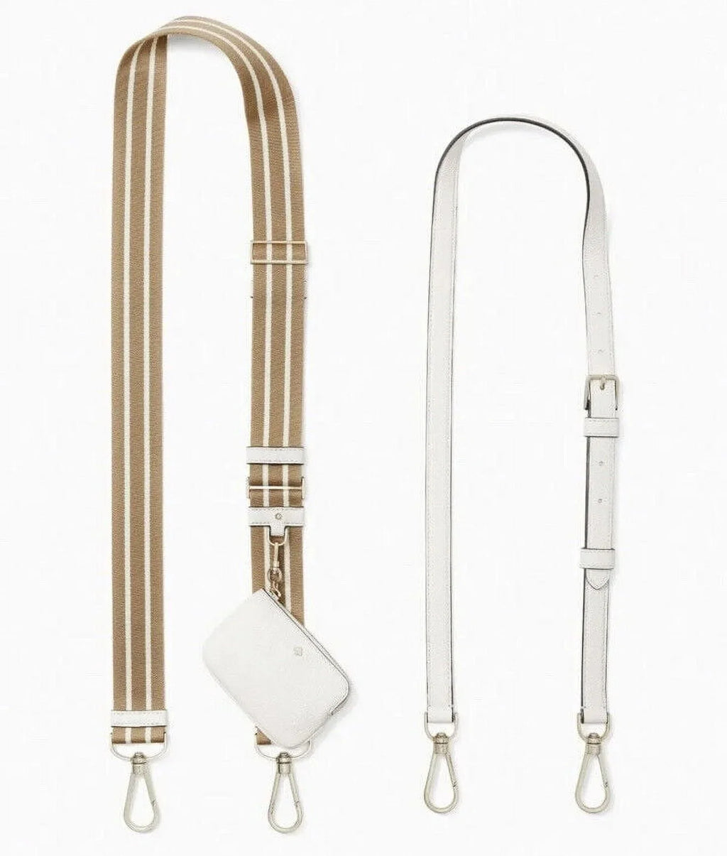 Kate Crossbody Leather Large Zip + Spade Parchment Rosie Pebbled Pouch Bag