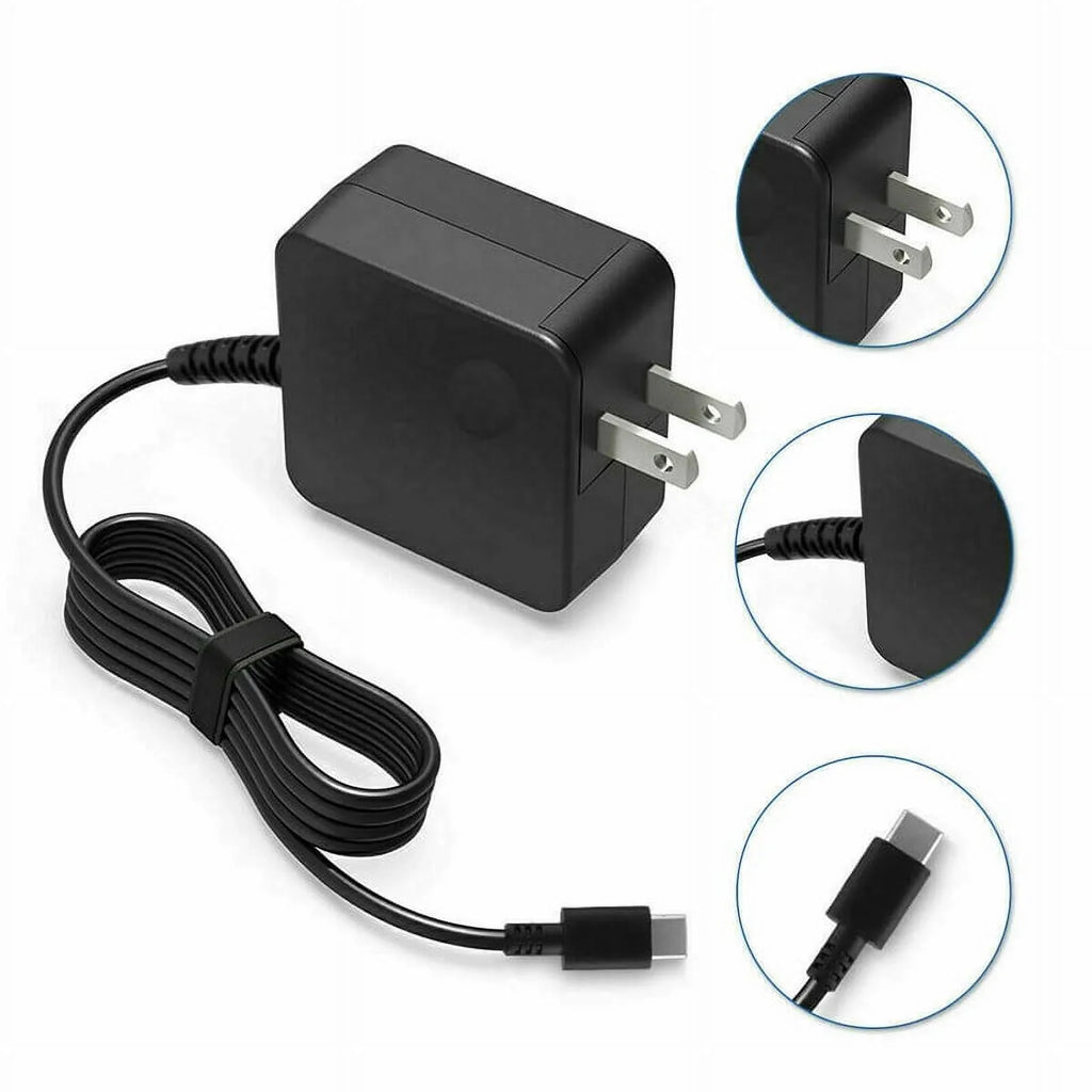 65W XPS Dell 7390 Nuxkst Type-C Max Supply Adapter 2-in-1 Power for 13