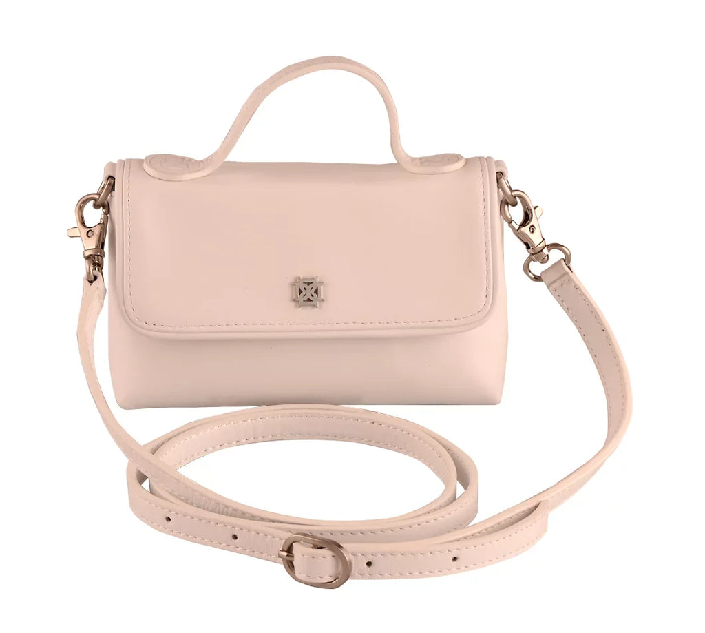 With /Clutch White Shoulder Strap Handbag DOMINIE Leather Removable Purse Audrey Unisex Crossbody