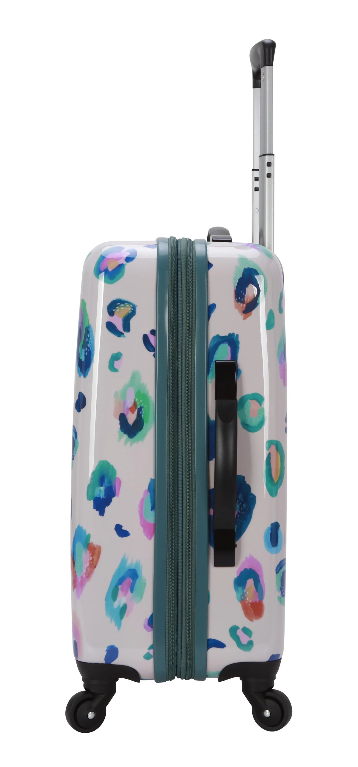Hardside Leopard 21" Wild EttaVee Leopard Luggage, Print Child Cream
