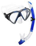 Aquatics Phantom Mask Blue Snorkel Combo, Cancun