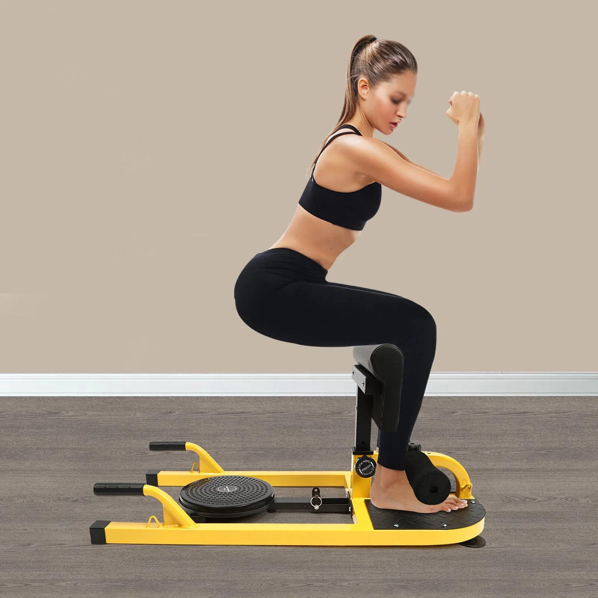 Gym Ab Machine Multifunctional Squat Adjustable Squat Home Trainer Deep Sissy