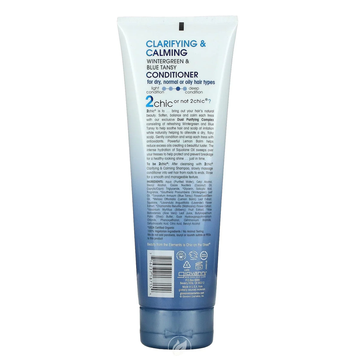 '+ of Oz Giovanni, Wintergreen Clarifying Tansy, 2 & (250 8.5 2Chic, Fl Conditioner, Calming Ml), Blue Pack