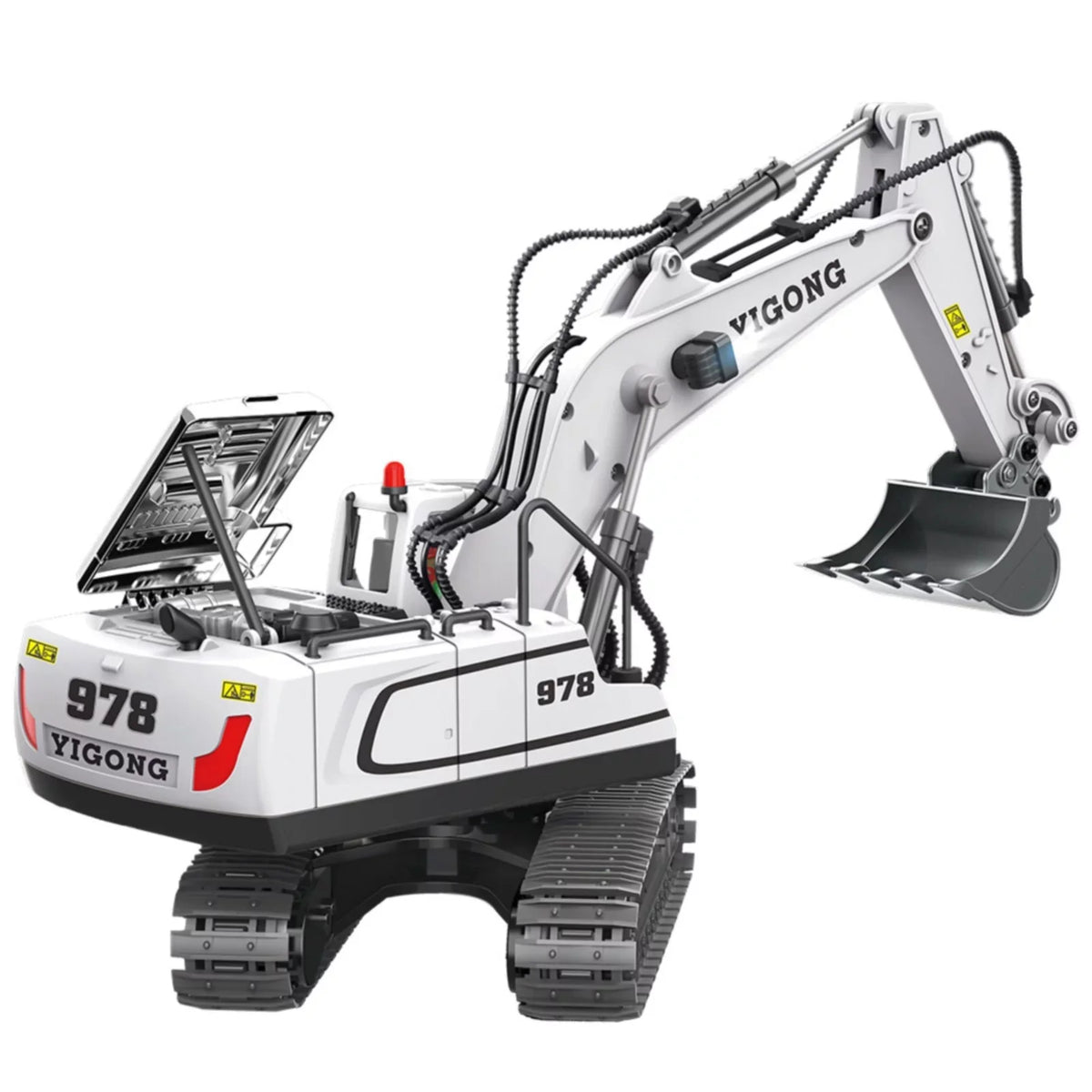 Shovel with Channel YHAIOGS Functional Remote 2.4Ghz Construction Full ExcavaTOr Transmitter ExcavaTOr Metal Control TOy and 11