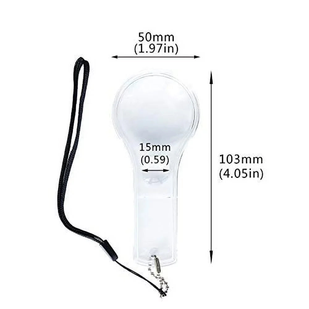 Pack Magnifier 10X Science Hand Classroom, Hand-held Mini Observation Plastic Magnifying Outdoors, 24 Lens Kids, Glasses Reading, for