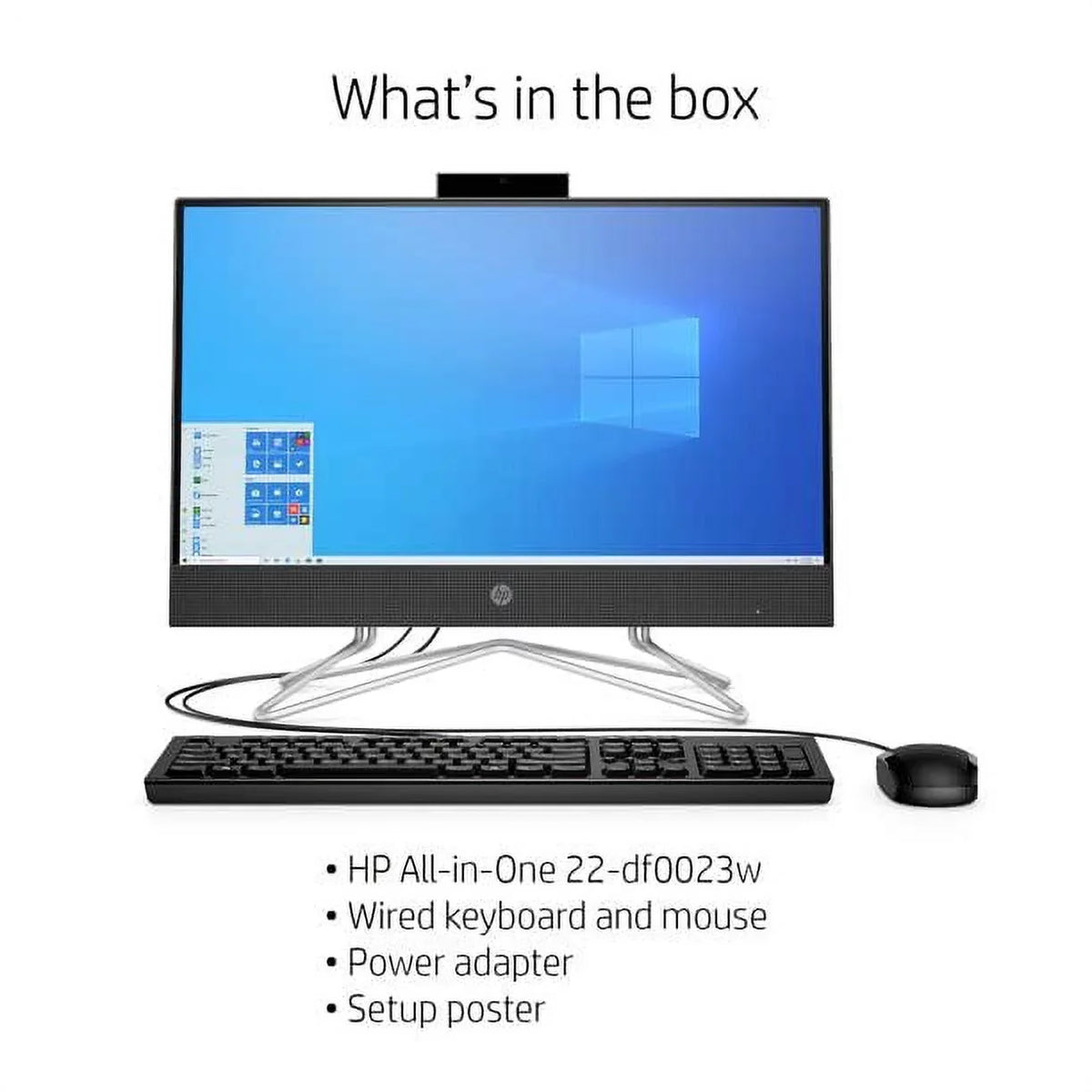 3250U, 2022 12GB SSD, HP AMD Ryzen HDMI, 22" Touch 3 Desktop, Keyboard&Mouse, WiFi, RAM, FHD RJ-45, DVD-RW, Black Home, Newest Windows 512GB Wired 11 USB All-in-One Webcam, Screen,