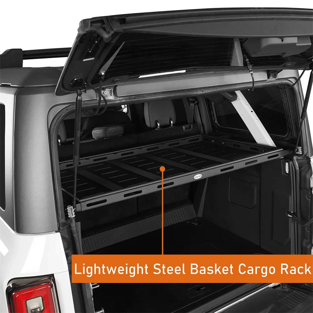 2021 Basket Hooke Ford Storage for Hardtops 4 Rear Bronco 2023 Door Road Rack 2022 Cargo