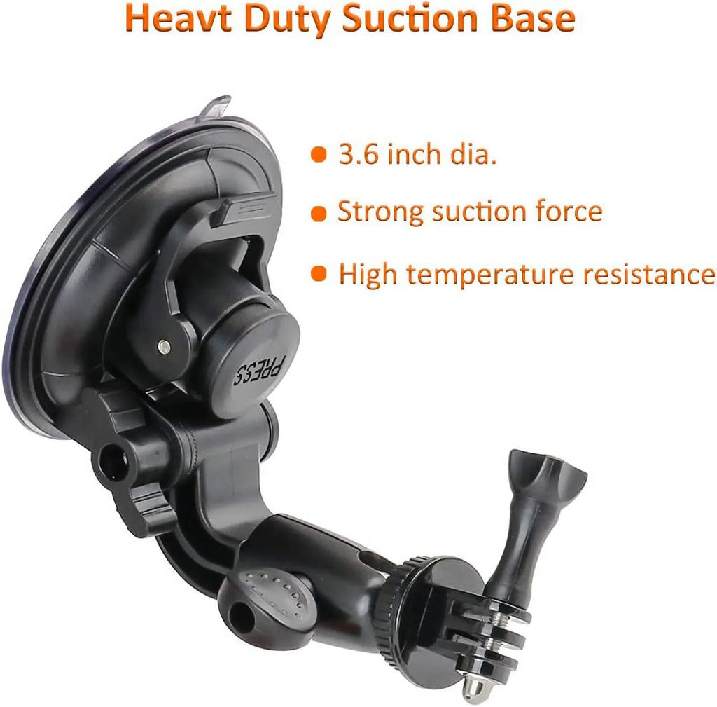 Series 1/4-20 and Camera Heavy Mount Windshield Duty with Adapter Hero All for Cameras GoPro Car