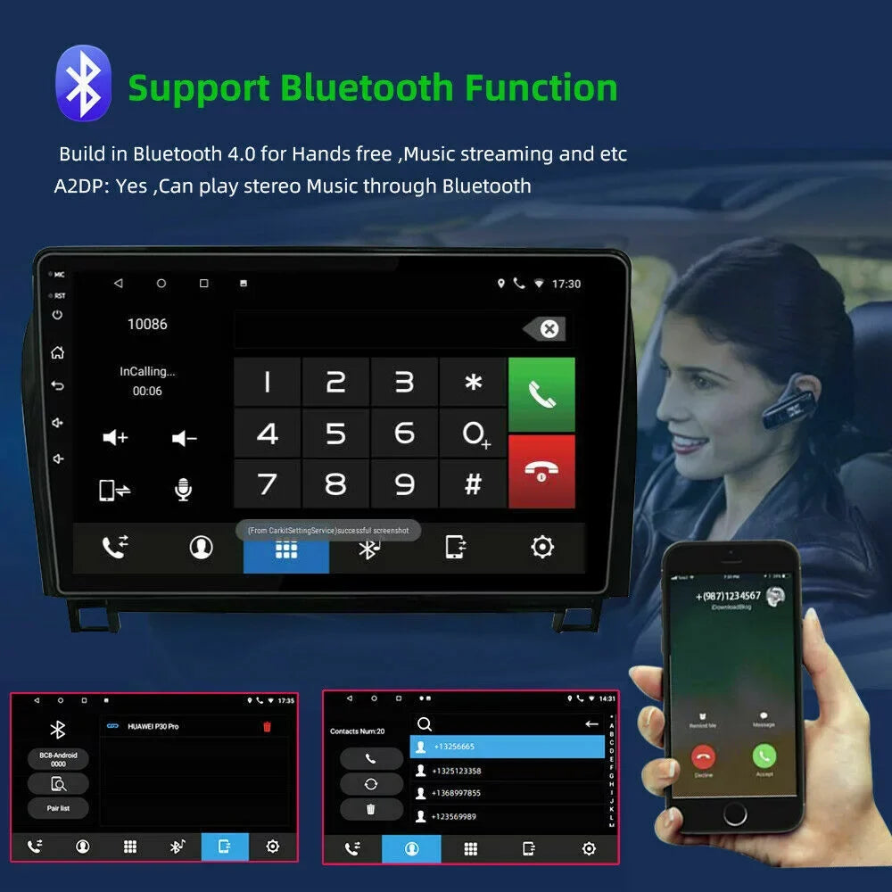 Sequoia Toyota Radio Play Car Tundra Apple 2007-2013 Navigation Android 10 JMANCE 2008-2017 with for GPS