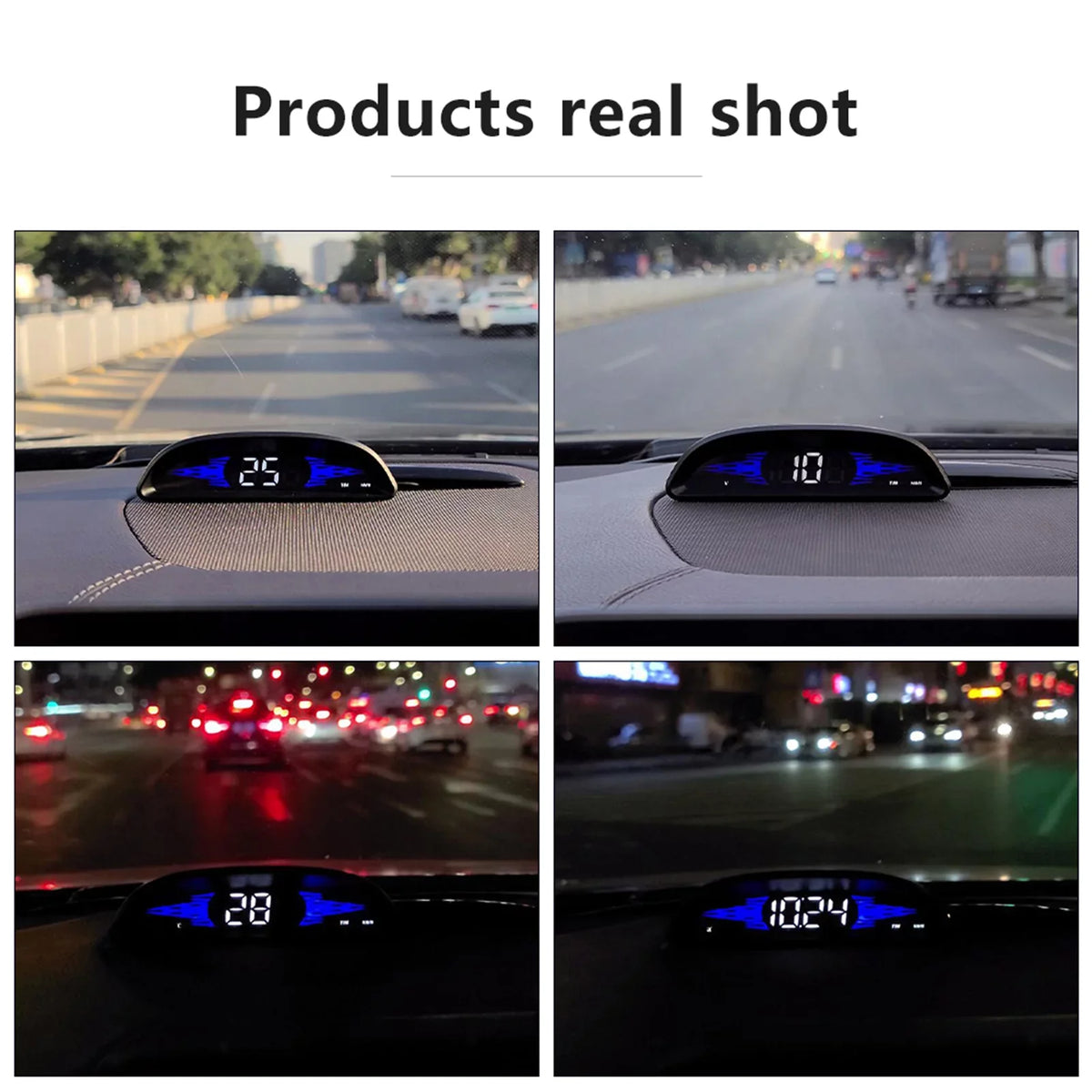 Car B2 Display, Head-Up Nebublu Speedometer for Multi-Functions Safety Detector Improved Driving Diagnostic