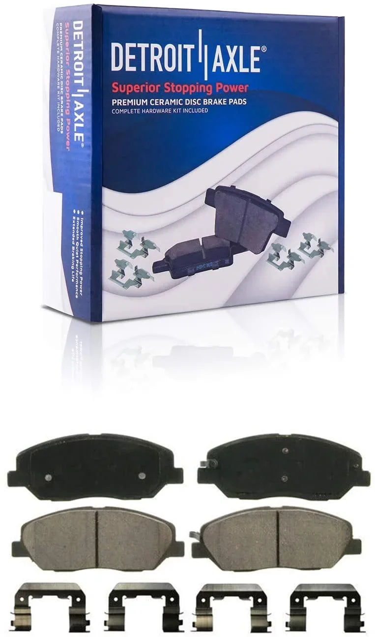 Brake 2009 Brakes Front Detroit for 2007 - Replacement Santa Pads Hyundai Brake and Axle 2008 Pads Fe Ceramic Rear w/Hardware