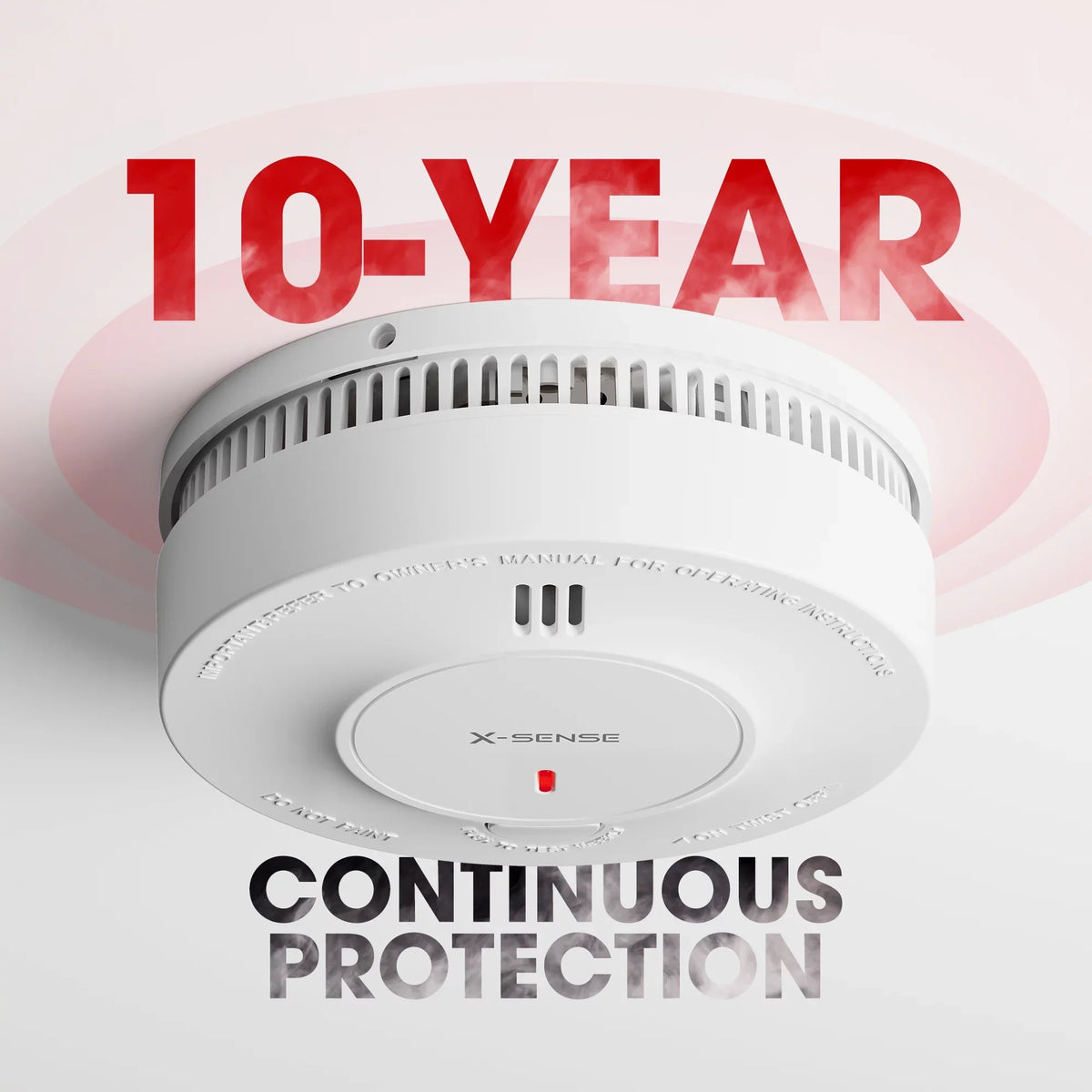 Transmission Detector, 820 Photoelectric over Wireless ft Smoke X-Sense Range, with SD19-W Interconnected