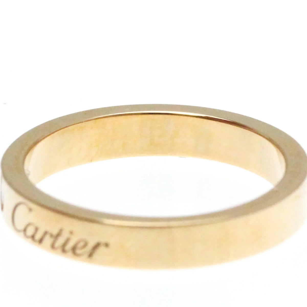 Pink Ring Gold Cartier Gold (18K) Ring Diamond Pink Band Engraved (Good) Fashion Pre-Owned