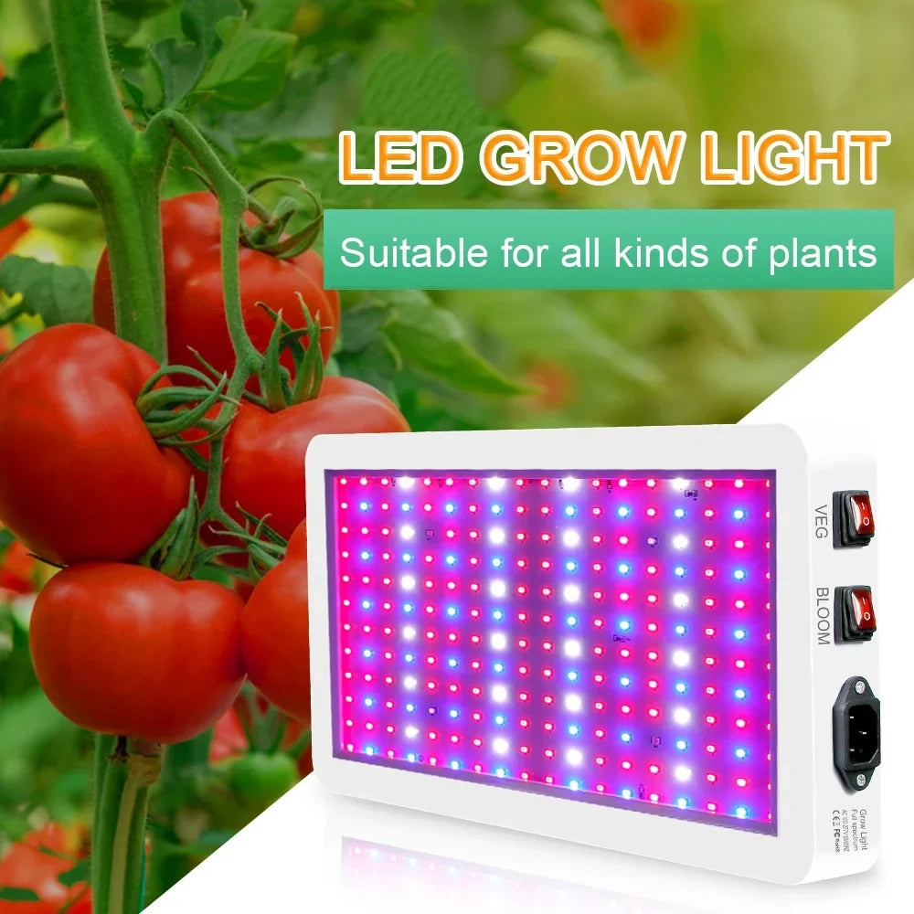 Grow Switch Hanging Greenhouse Waterproof Bloom for Htovila Indoor Flowers LEDs Dual Light 312 IP65 LED Full for Spectrum Plant Veg Lamps and 2000W Seedlings Growing Plants
