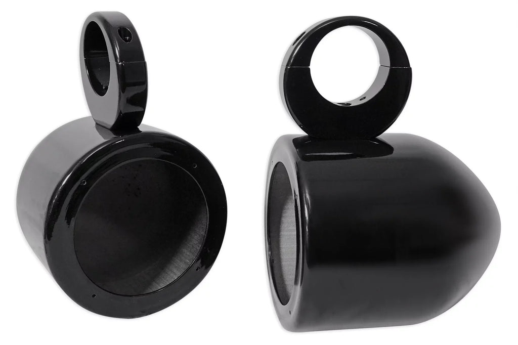 Mount Surface Rockville 5.25" Speaker 2) Black Swivel 360° Aluminum MAC525B Pods