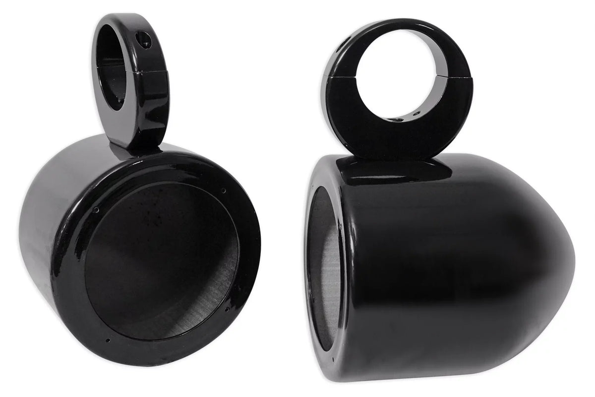 Mount Surface Rockville 5.25" Speaker 2) Black Swivel 360° Aluminum MAC525B Pods