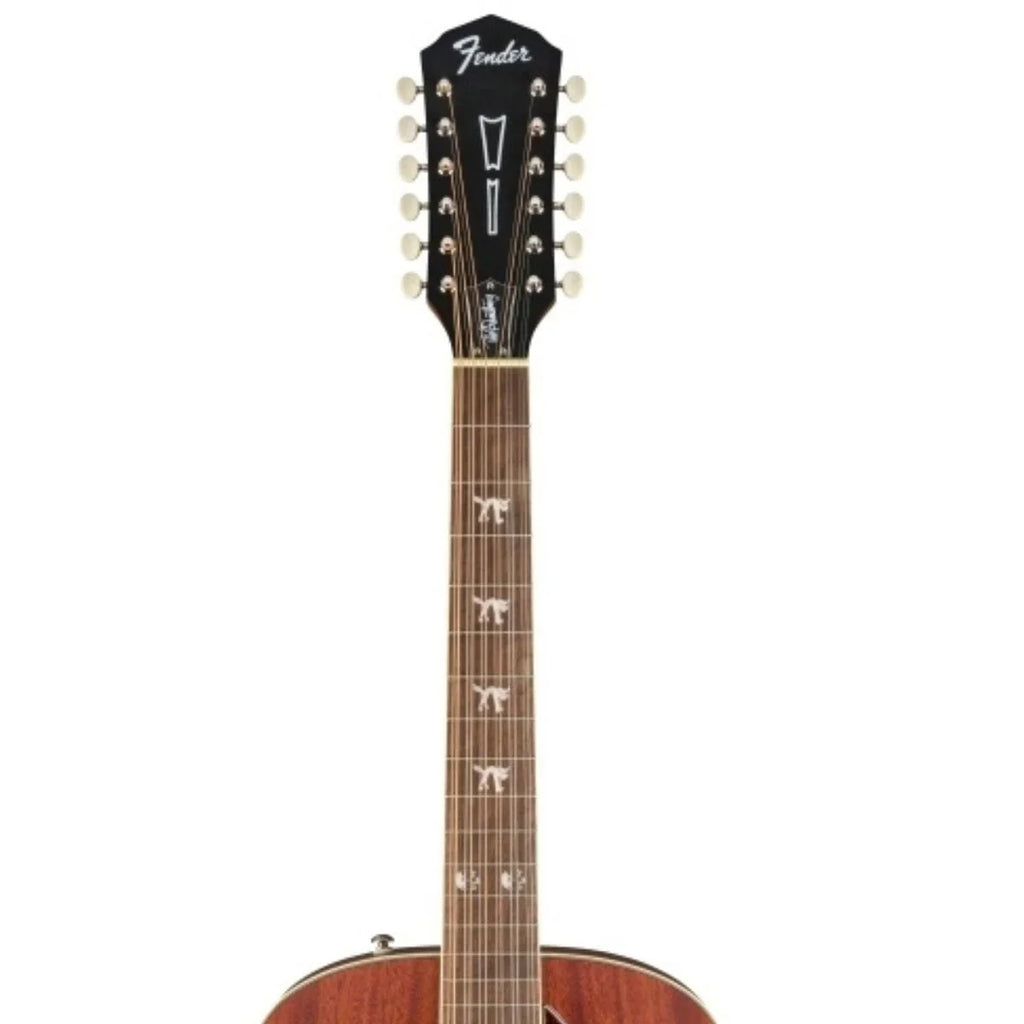 Natural, 12-String Fender 2-Year Acoustic Guitar, Tim Concert Armstrong Walnut Hellcat Warranty, with Fingerboard