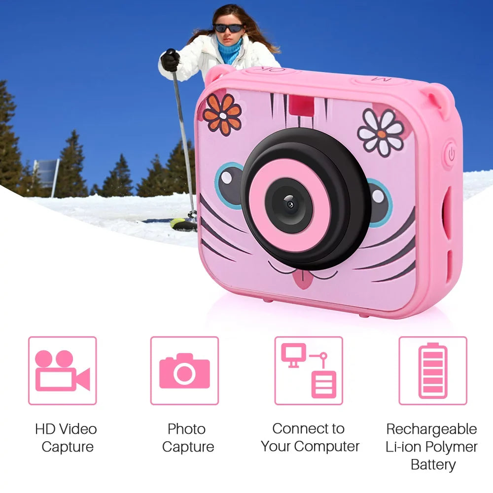 1080p Present Kids Camera 30m New Year Camera,Camera New Built-in 1080p Waterproof Year 12mp Battery Video 30m Video Built-in 12mp Camera Present Children Battery Camera