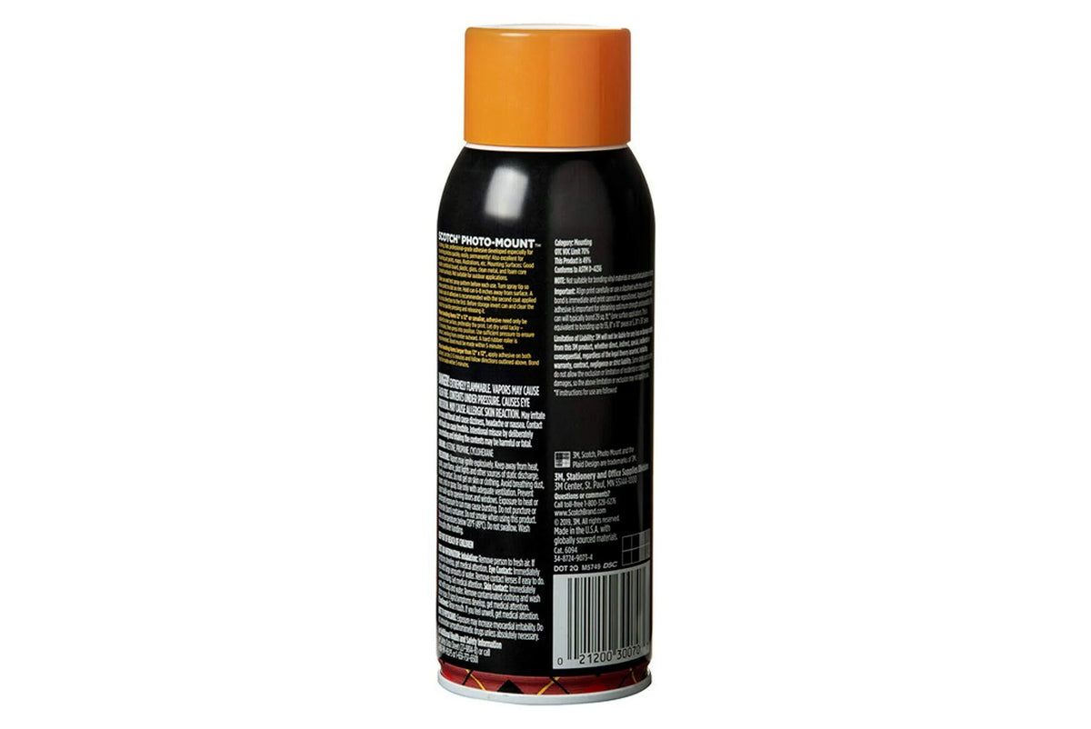 30070 6094 Adhesive, Scotch oz. 10.3 Spray Photo 3M Mount