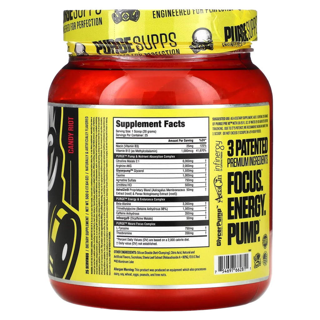 Supplement Pre-Workout Sports Purge 25srv Pre V2